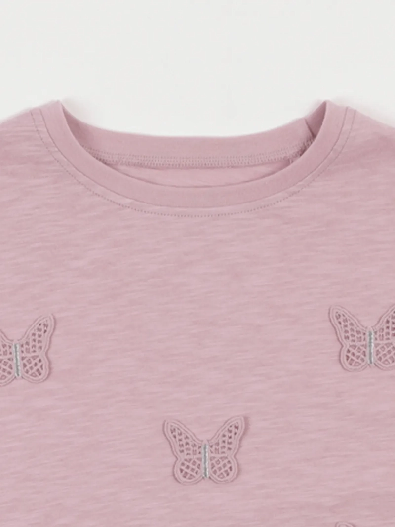 POLERA MANGA LARGA ALGODÓN NIÑA HARVEST MARIPOSAS - 3