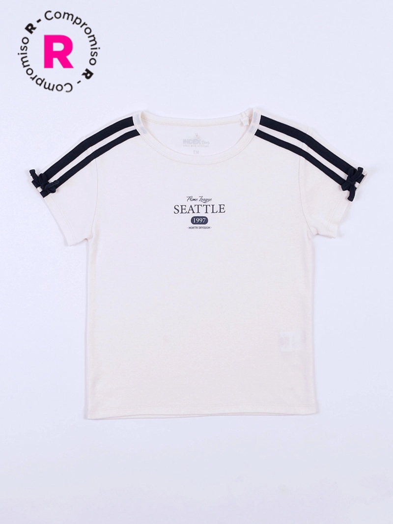 INDEX TEEN POLERA MANGA CORTA ALGODÓN NIÑA INDEX LAZOS