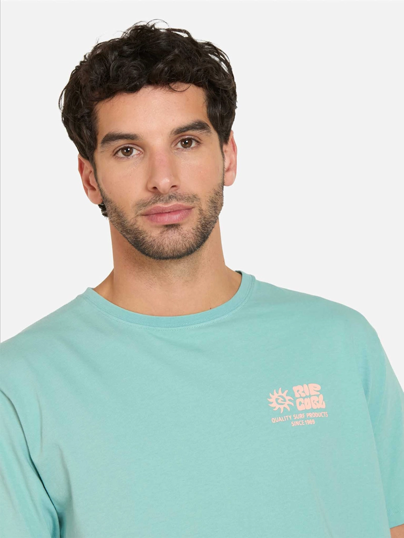 POLERA HOMBRE RIP CURL ALGODÓN MANGA CORTA - 3