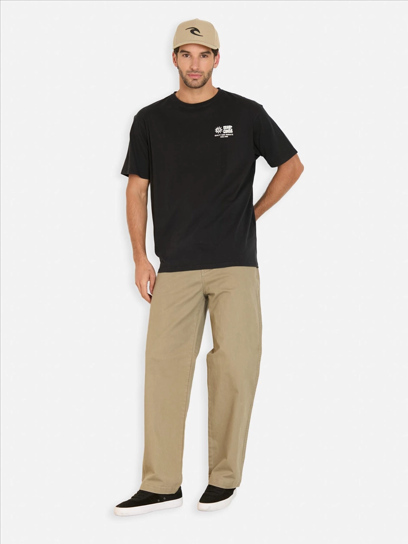POLERA HOMBRE RIP CURL ALGODÓN MANGA CORTA - 4