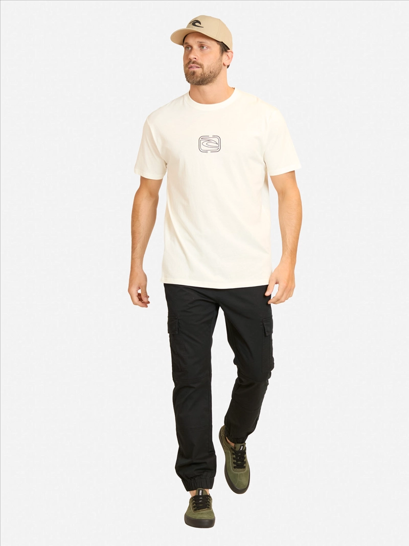 POLERA HOMBRE RIP CURL ALGODÓN MANGA CORTA - 4