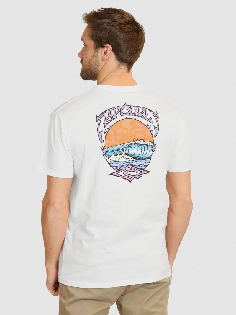 POLERA HOMBRE RIP CURL ALGODÓN MANGA CORTA - 2
