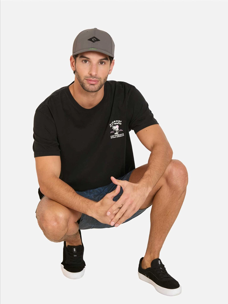 POLERA HOMBRE RIP CURL ALGODÓN MANGA CORTA - 1