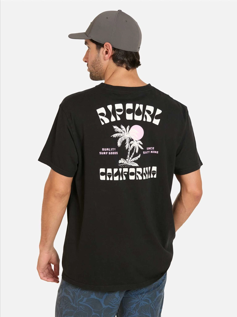 POLERA HOMBRE RIP CURL ALGODÓN MANGA CORTA - 3