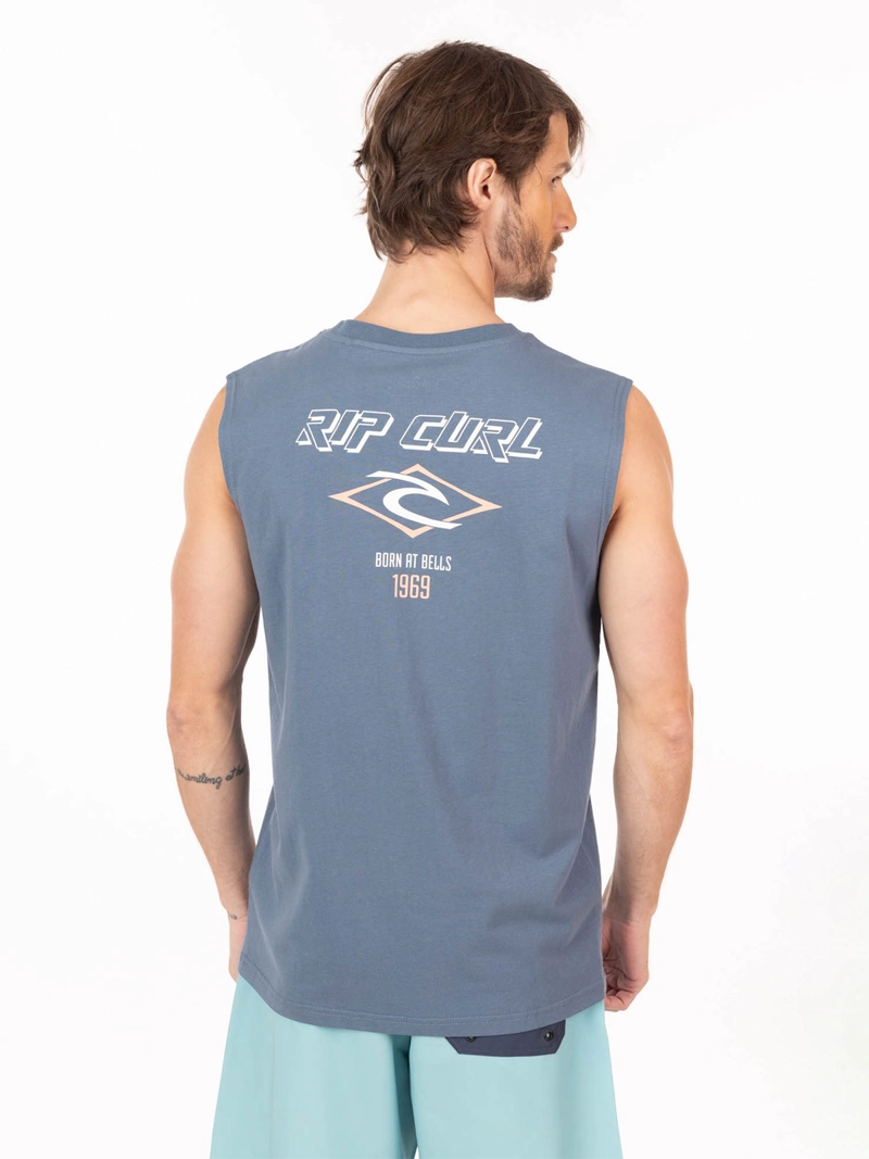 POLERA HOMBRE RIP CURL ALGODÓN SIN MANGAS - 2