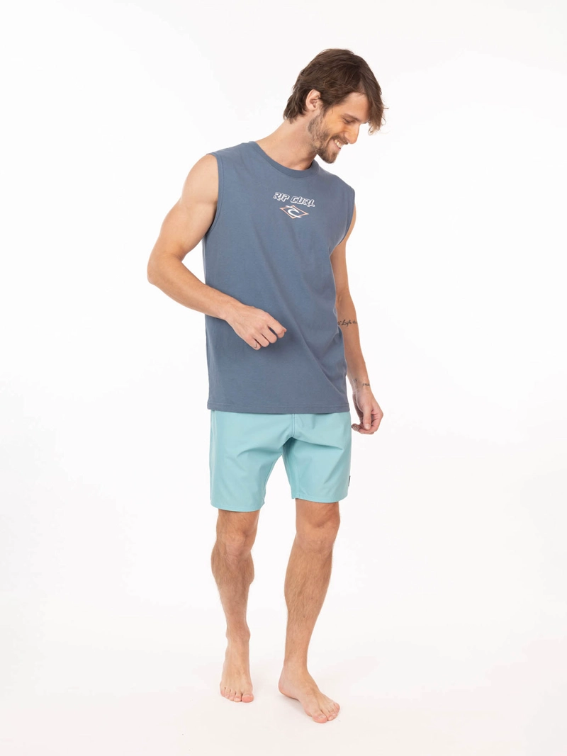 POLERA HOMBRE RIP CURL ALGODÓN SIN MANGAS - 4