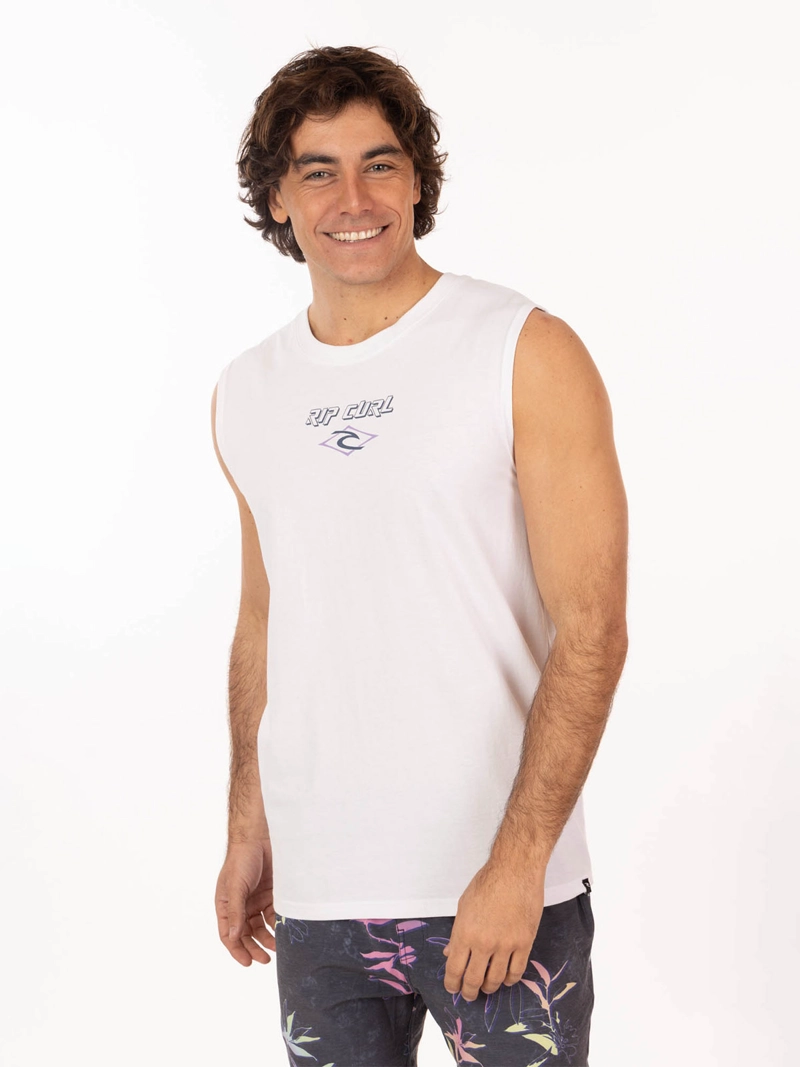 POLERA HOMBRE RIP CURL ALGODÓN SIN MANGAS - 1