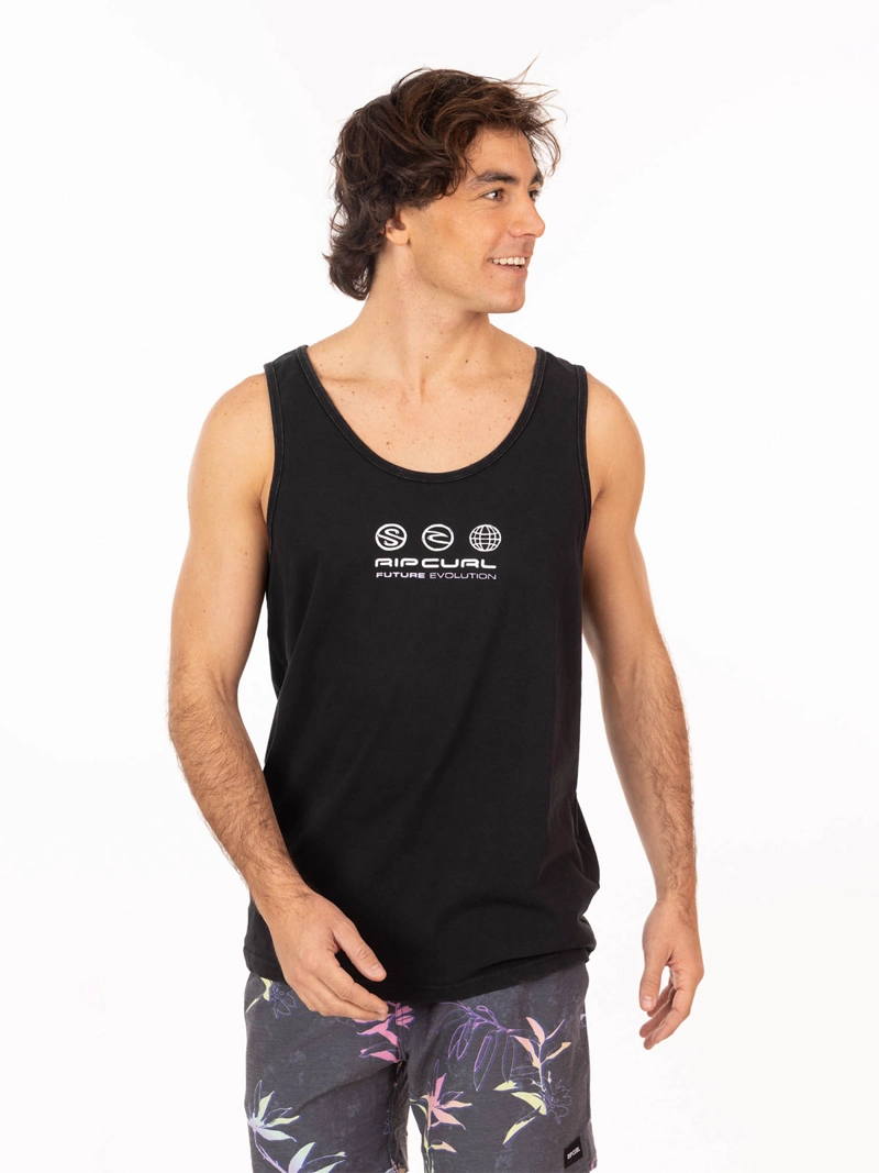 POLERA HOMBRE RIP CURL ALGODÓN SIN MANGAS - 1