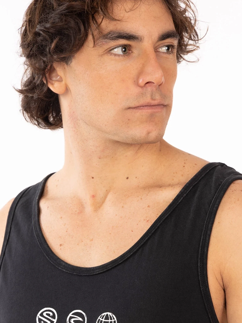 POLERA HOMBRE RIP CURL ALGODÓN SIN MANGAS - 3