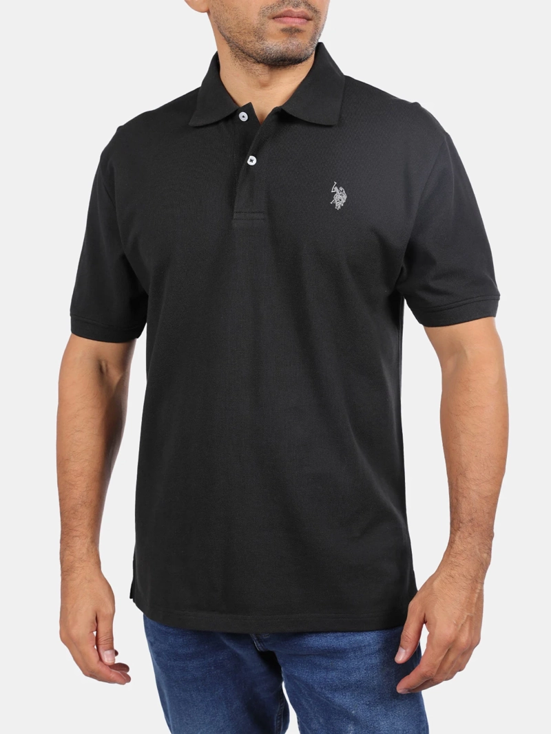POLERA HOMBRE US POLO ASSN ALGODÓN MANGA CORTA PIQUE - 1