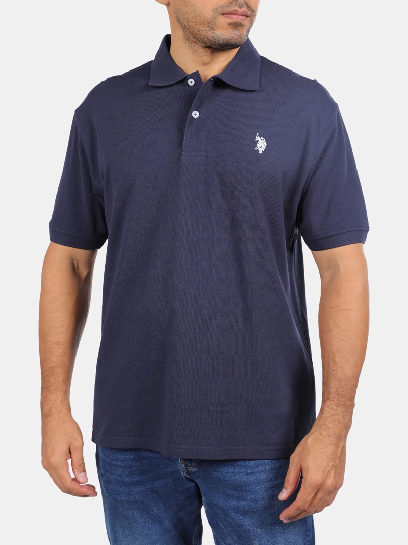 POLERA HOMBRE US POLO ASSN ALGODÓN MANGA CORTA PIQUE - 1