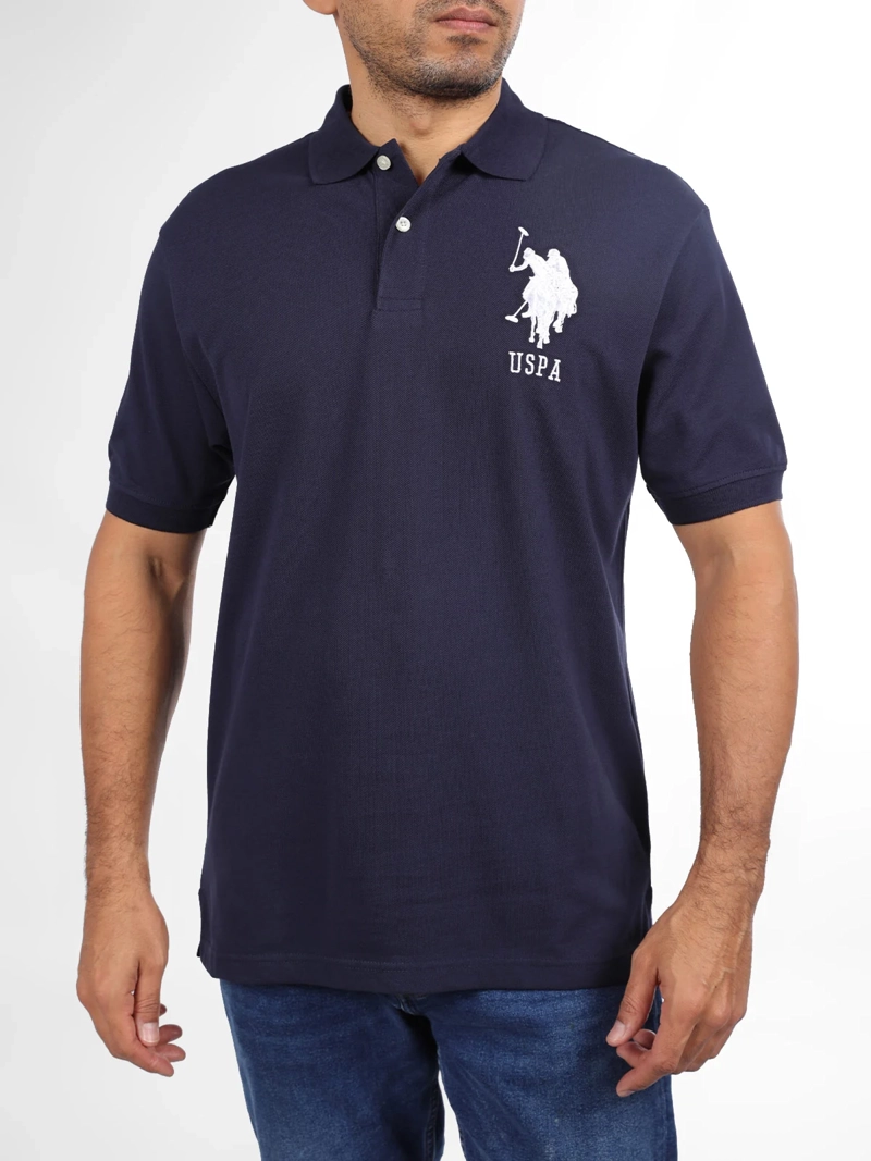 POLERA HOMBRE US POLO ASSN ALGODÓN MANGA CORTA PIQUE - 1