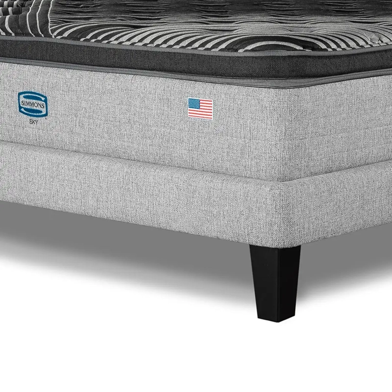 CAMA EUROPEA SIMMONS LOWNEST SKY 2PL PLATA - 4
