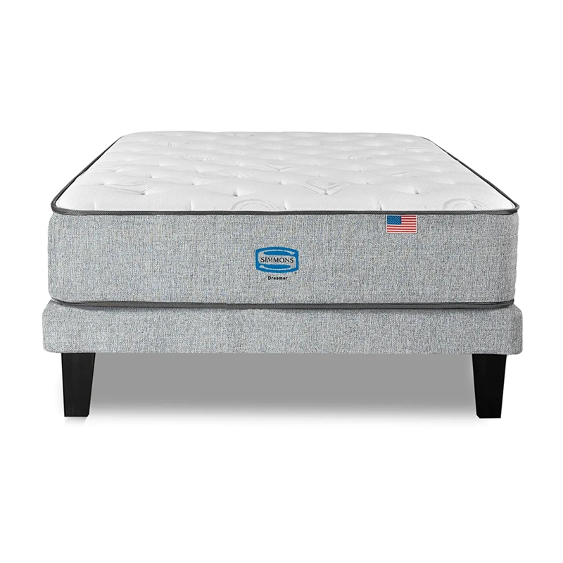 CAMA EUROPEA SIMMONS DREAMER 1.5PL PLATA - 2