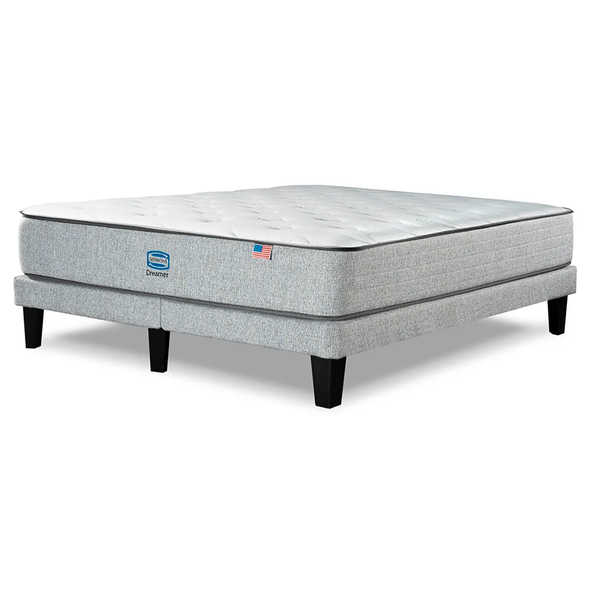 CAMA EUROPEA SIMMONS DREAMER 2PL PLATA - 1
