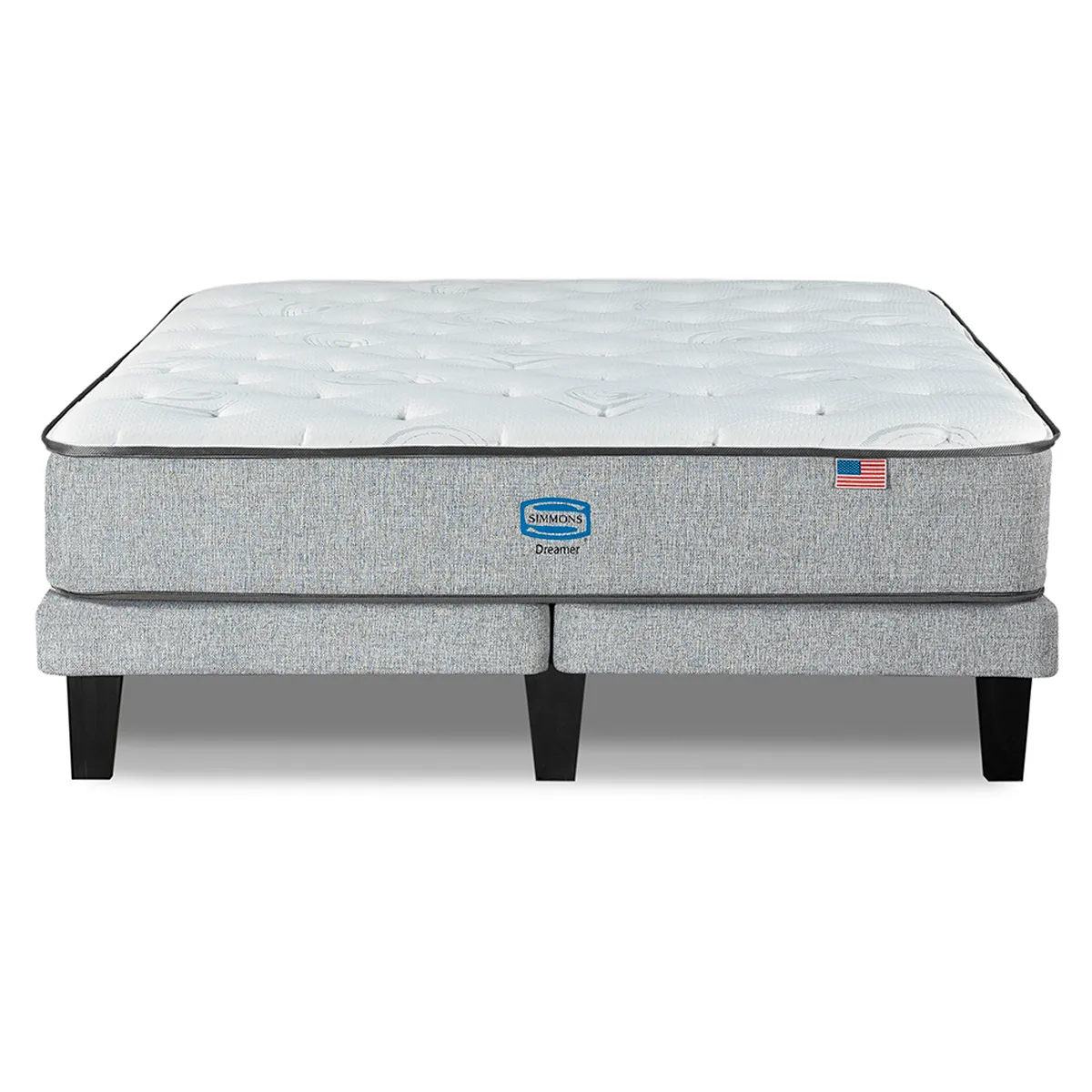 CAMA EUROPEA SIMMONS DREAMER 2PL PLATA - 2