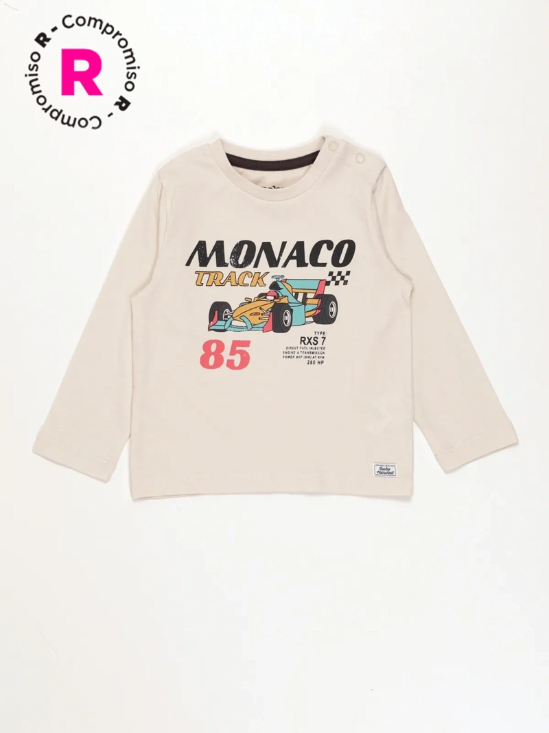 POLERA MANGA LARGA NIÑO BABY HARVEST ESTAMPADA - 1