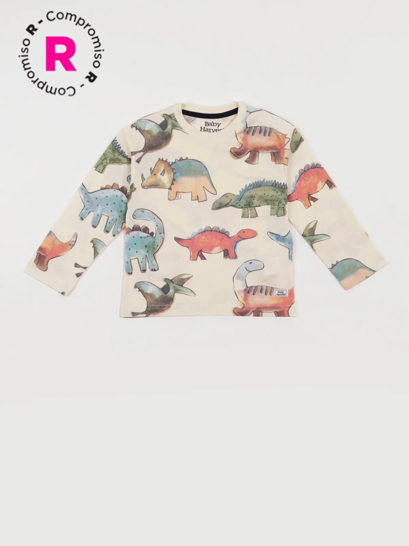 POLERA MANGA LARGA ALGODÓN NIÑO BABY HARVEST ESTAMPADA - 1
