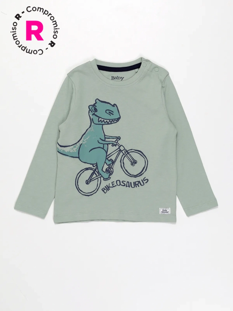 POLERA MANGA LARGA ALGODÓN NIÑO BABY HARVEST ESTAMPADA - 1