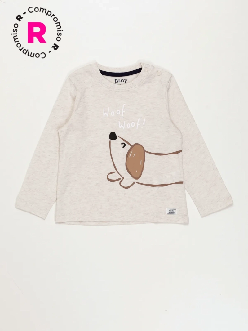 POLERA MANGA LARGA ALGODÓN NIÑO BABY HARVEST ESTAMPADA