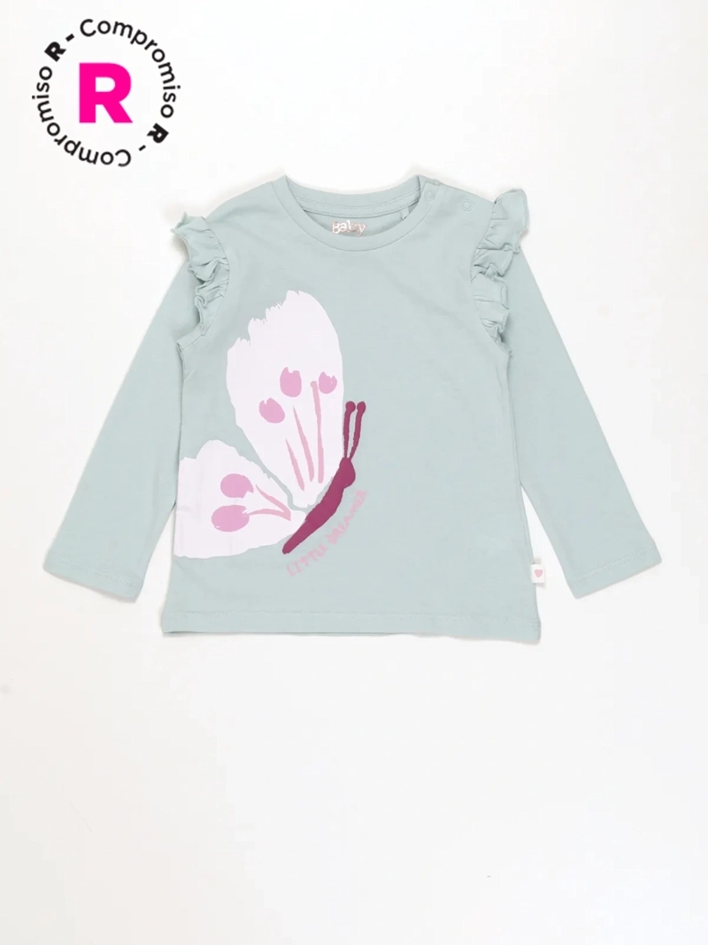 POLERA MANGA LARGA NIÑA BABY HARVEST PUFF - 1