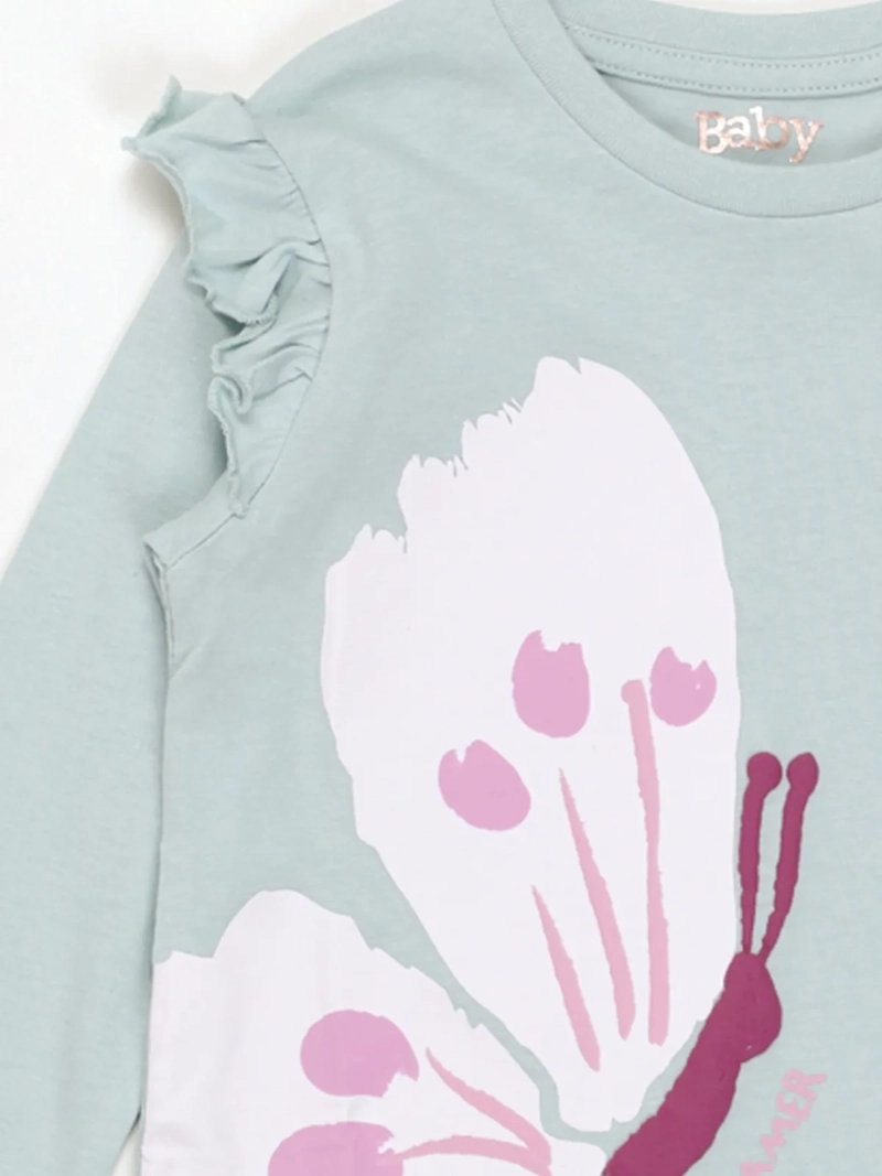 POLERA MANGA LARGA NIÑA BABY HARVEST PUFF - 3