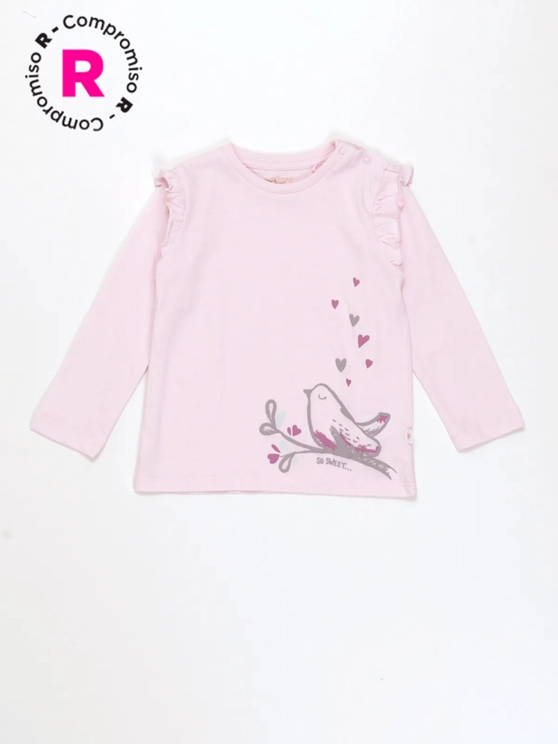 POLERA MANGA LARGA NIÑA BABY HARVEST PUFF - 1