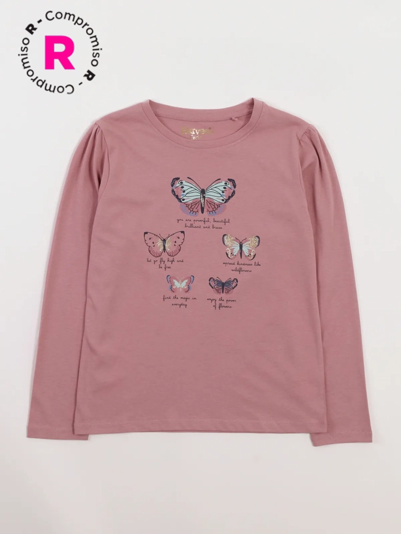 POLERA MANGA LARGA ALGODÓN NIÑA HARVEST PRINT - 1