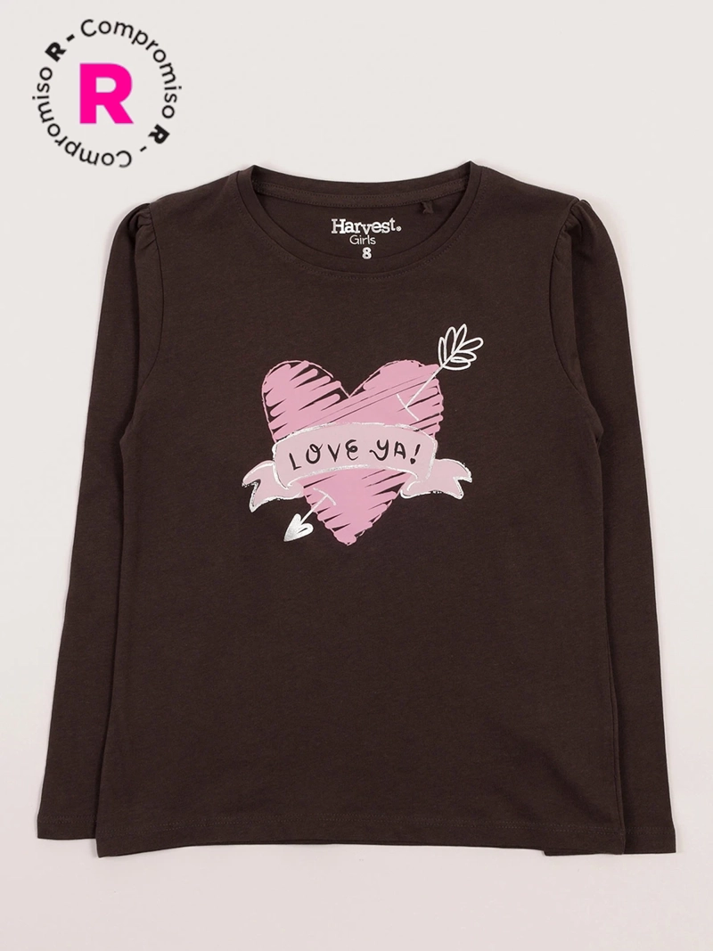 POLERA MANGA LARGA ALGODÓN NIÑA HARVEST PRINT