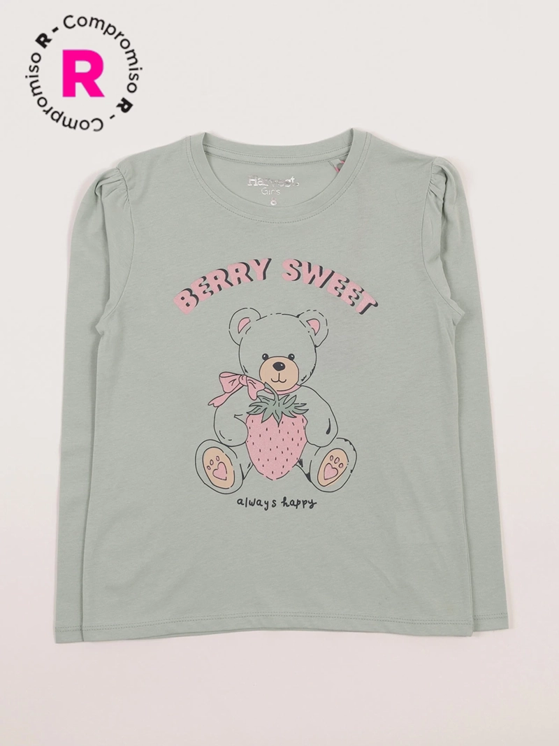 POLERA MANGA LARGA ALGODÓN NIÑA HARVEST PRINT - 1