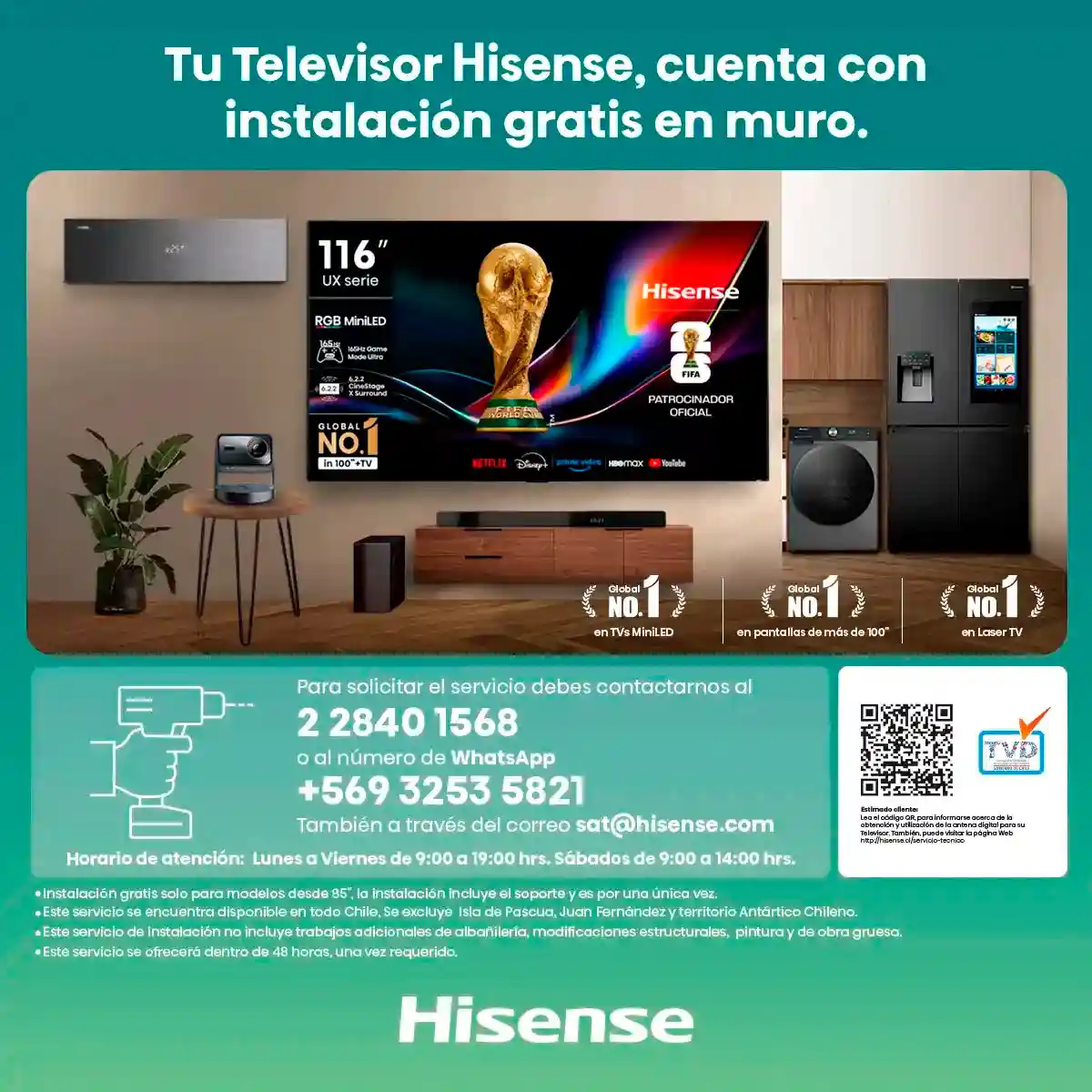 SMART TV HISENSE QLED 4K UHD 98” 98Q6QG - 12