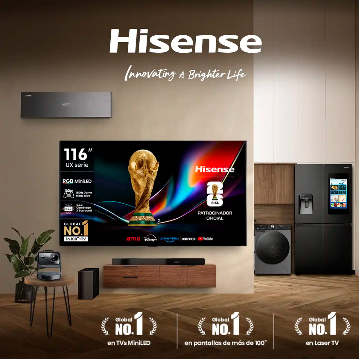 SMART TV HISENSE MINI LED 4K UHD 75” 75U7QG PRO - 12
