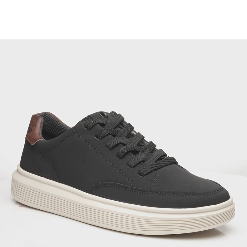 ZAPATILLAS HOMBRE PEGADA CASUALES NEGRO V26PEG04 CUERO - 2