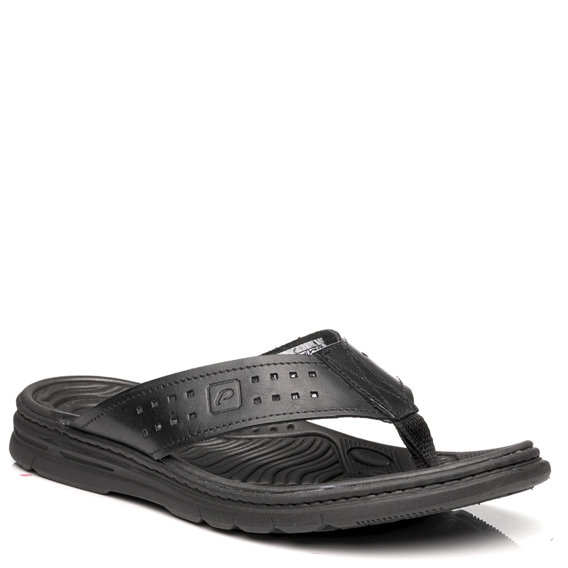 SANDALIAS HOMBRE PEGADA NEGRO V26PEG10 CUERO  - 2