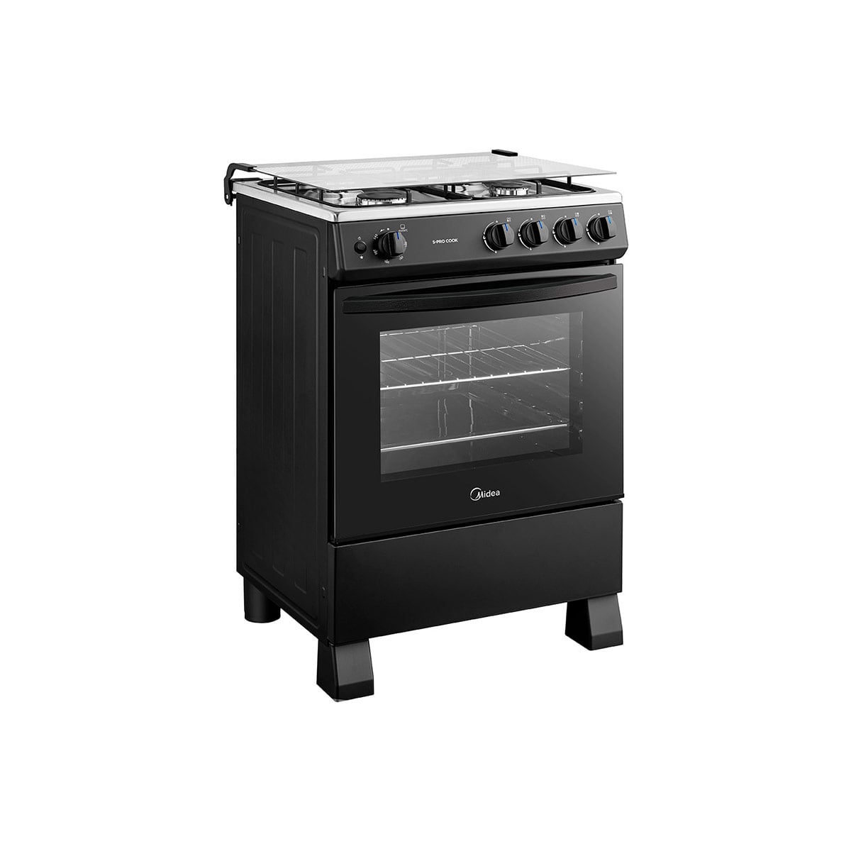 COCINA A GAS MIDEA MFO-MG24TCSSLBK 4 PLATOS NEGRO - 4