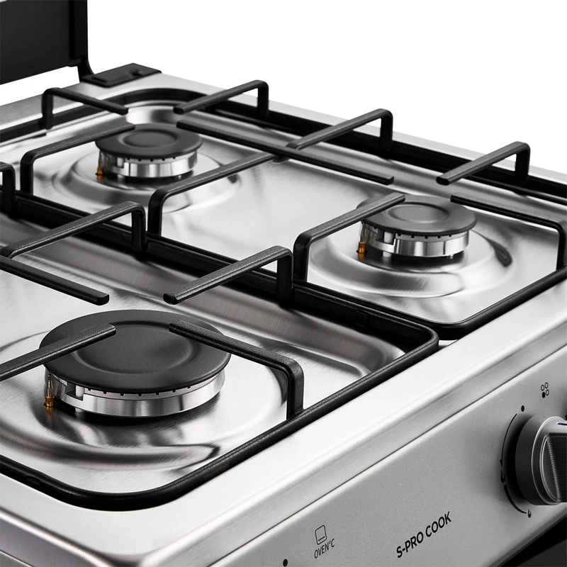 COCINA A GAS MIDEA MFO-MG24TCSSL 4 PLATOS PLATA - 6