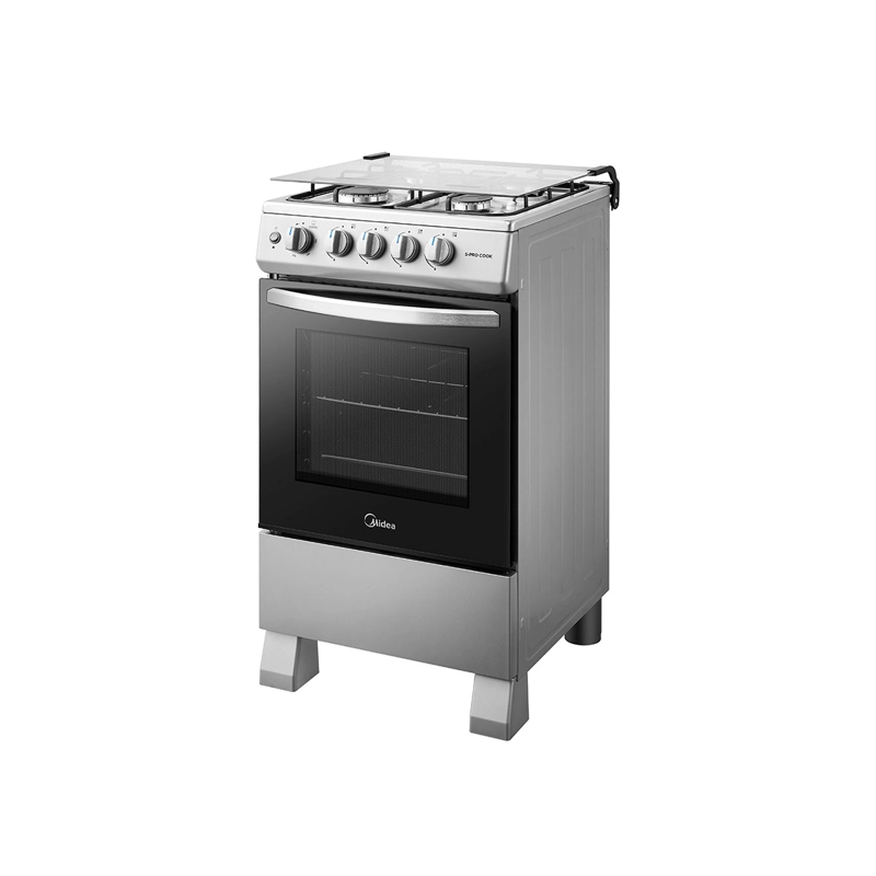 COCINA A GAS MIDEA MFO-MG20TCSSL 4 PLATOS PLATA - 3