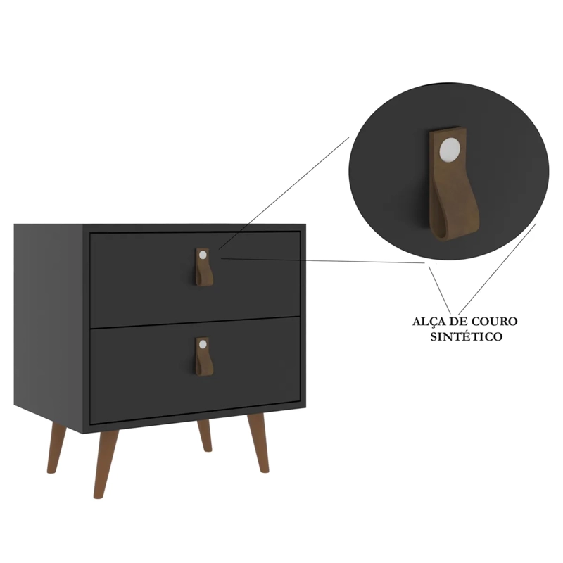 VELADOR DI PORETTI DESIGN PADUA 2C NEGRO  - 4