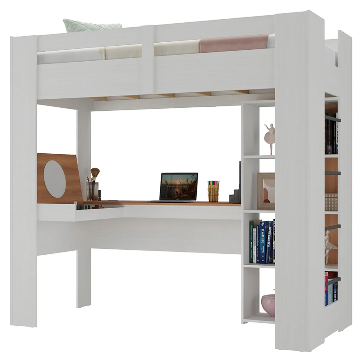 CAMA AMERICANA DI PORETTI DESIGN 1227 CON ESCRITORIO - 1