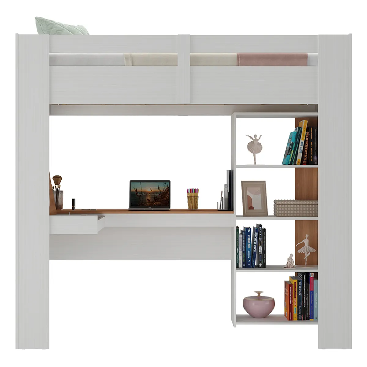 CAMA AMERICANA DI PORETTI DESIGN 1227 CON ESCRITORIO - 2