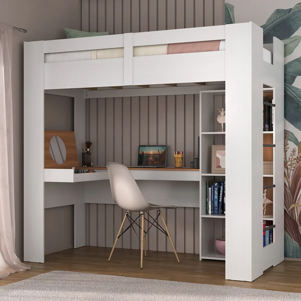 CAMA AMERICANA DI PORETTI DESIGN 1227 CON ESCRITORIO - 5