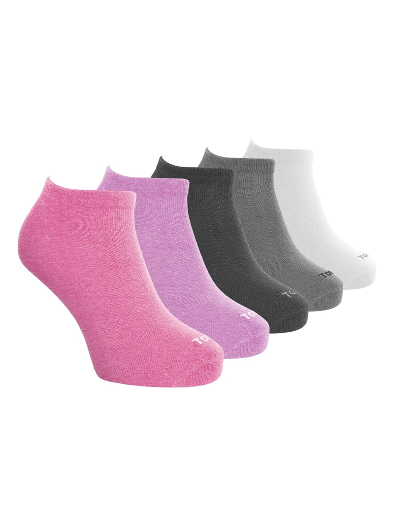 PACK 5 CALCETINES TOBILLEROS MUJER TOP BAMBÚ M600BP5C2 - 1