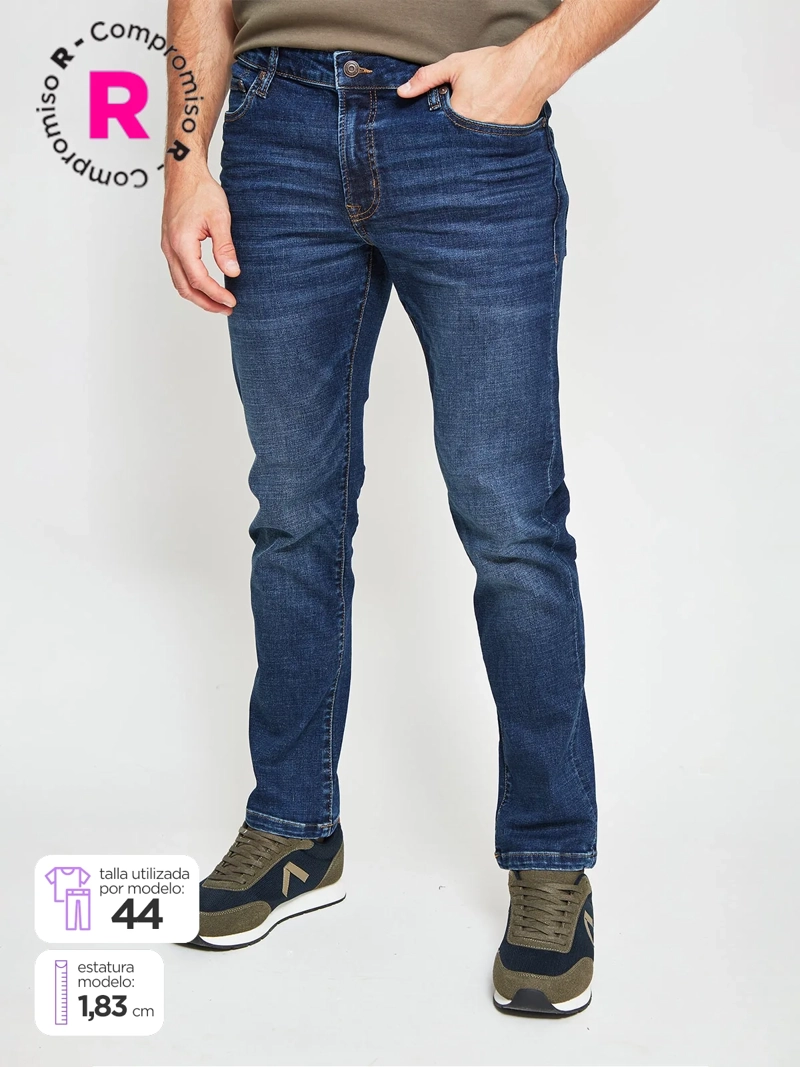 JEANS HOMBRE AEROPOSTALE SLIM ALGODÓN  - 1