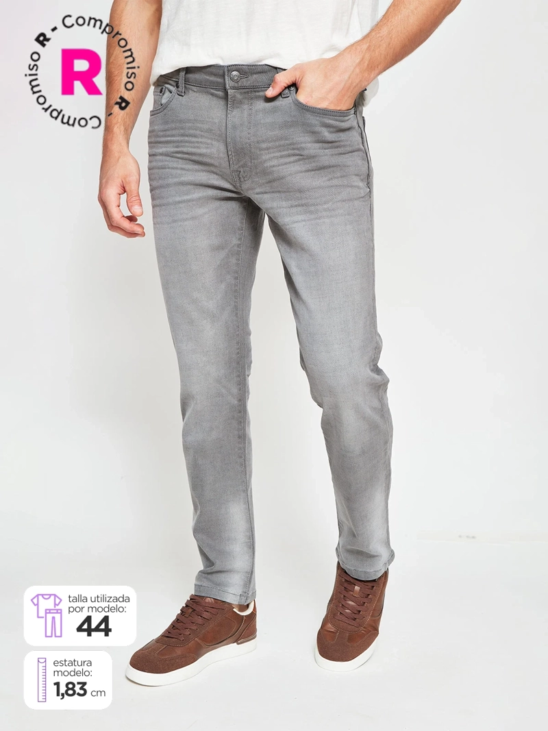 JEANS HOMBRE AEROPOSTALE SLIM ALGODÓN  - 1