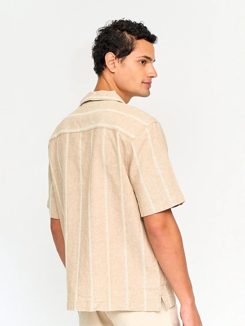 CAMISA HOMBRE INDEX LINO MANGA CORTA - 2