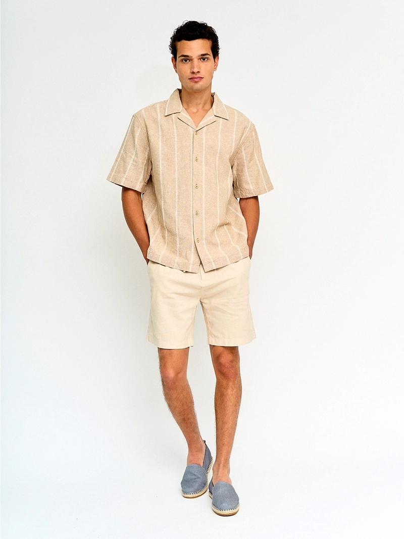 CAMISA HOMBRE INDEX LINO MANGA CORTA - 4