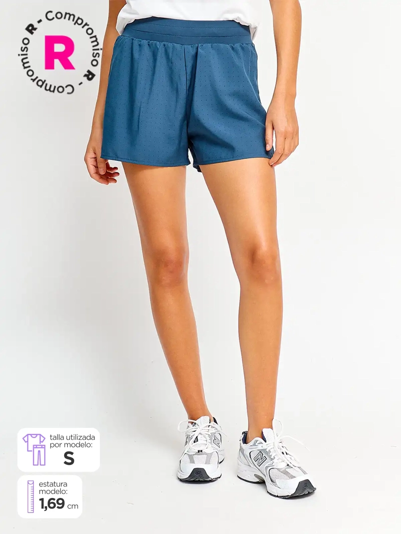 SHORT MUJER HEAD BRUN 2 EN 1 - 1