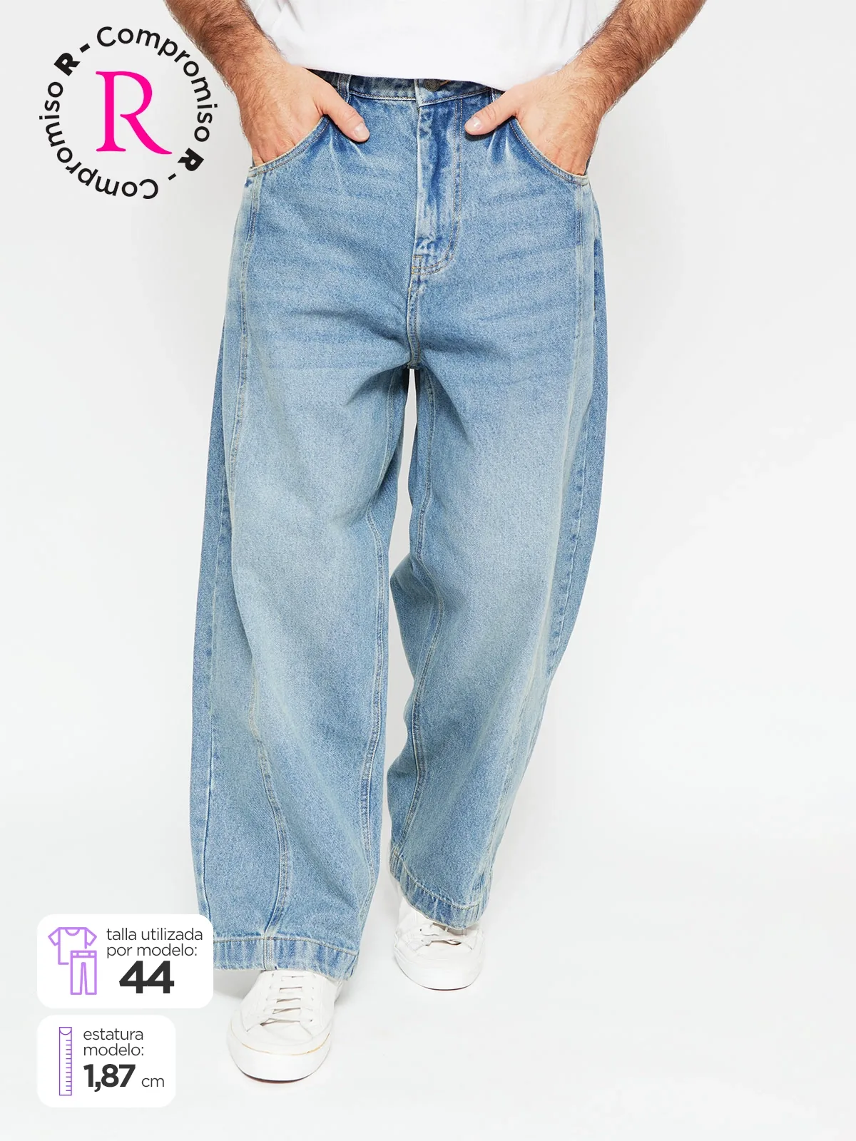 JEANS HOMBRE INDEX ALGODÓN BARREL - 1