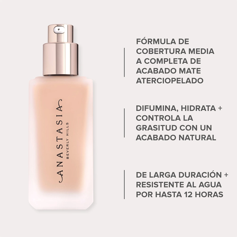 BASE LÍQUIDA ANASTASIA BEVERLY HILLS IMPECCABLE BLURRING SECOND-SKIN MATTE FOUNDATION 35 ML - 5
