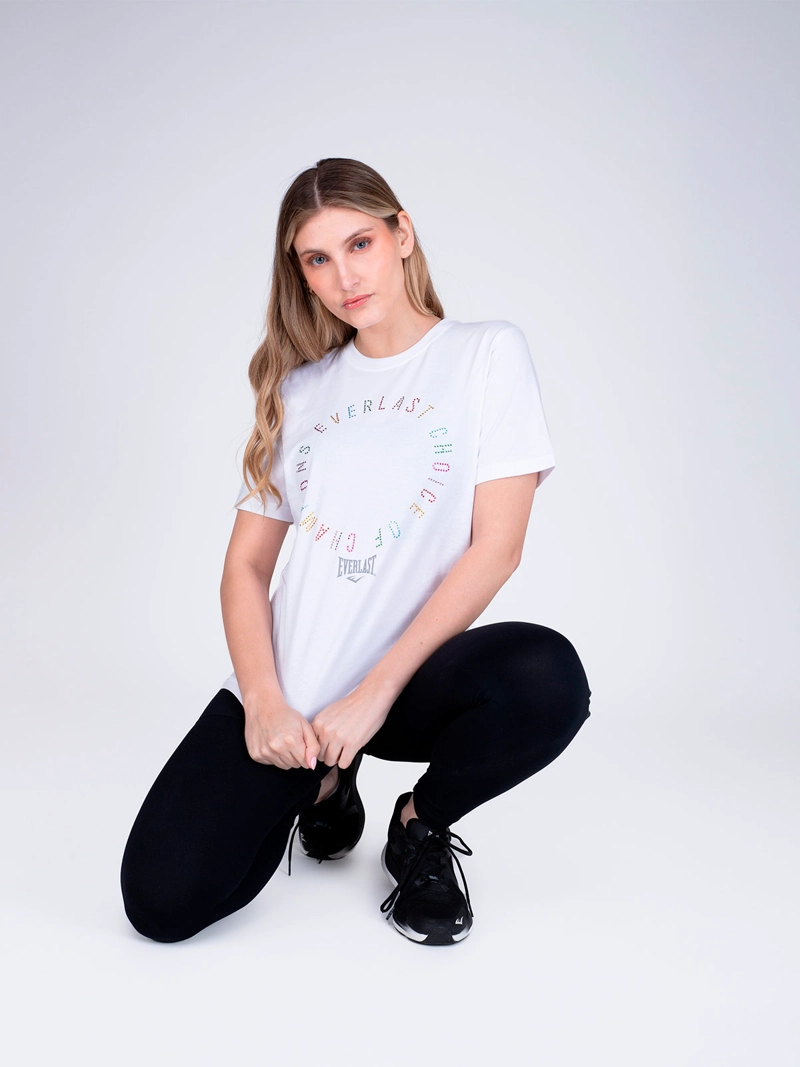 POLERA MANGA CORTA MUJER EVERLAST DRAGO - 5